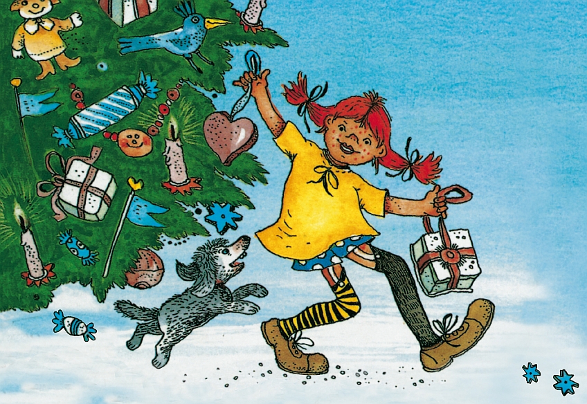 Pippi plündert den Weihnachtsbaum
